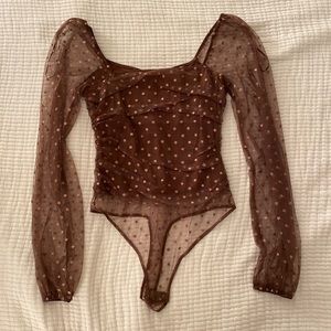 Mesh Star Printed Bodysuit